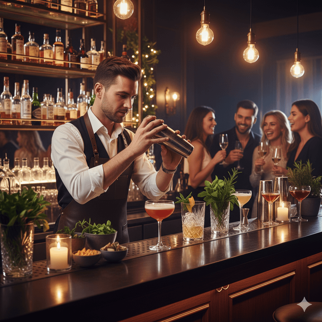 Barman cocktail & mixologie