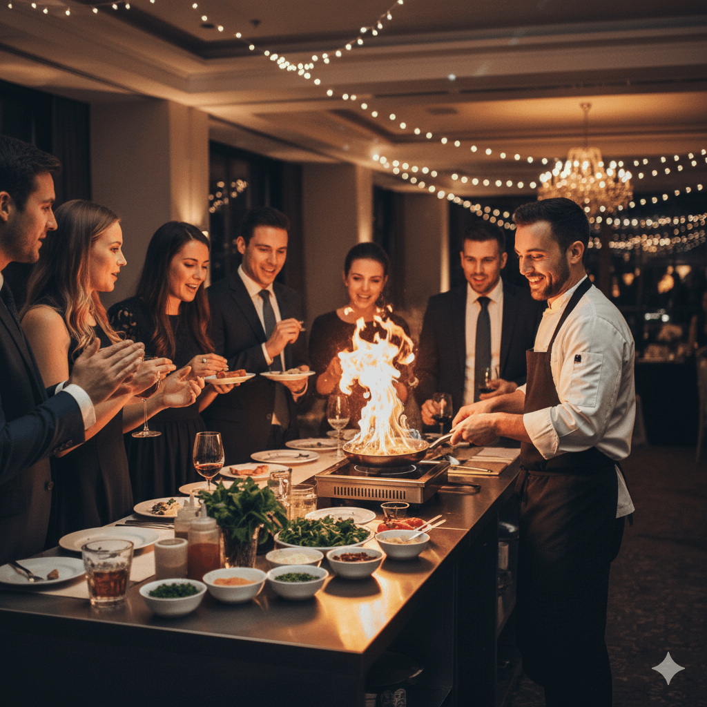 Stand d'animation culinaire